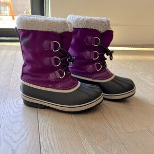 Sorel Girl's Yoot Pac Waterproof Faux Shearling-Trim Boots